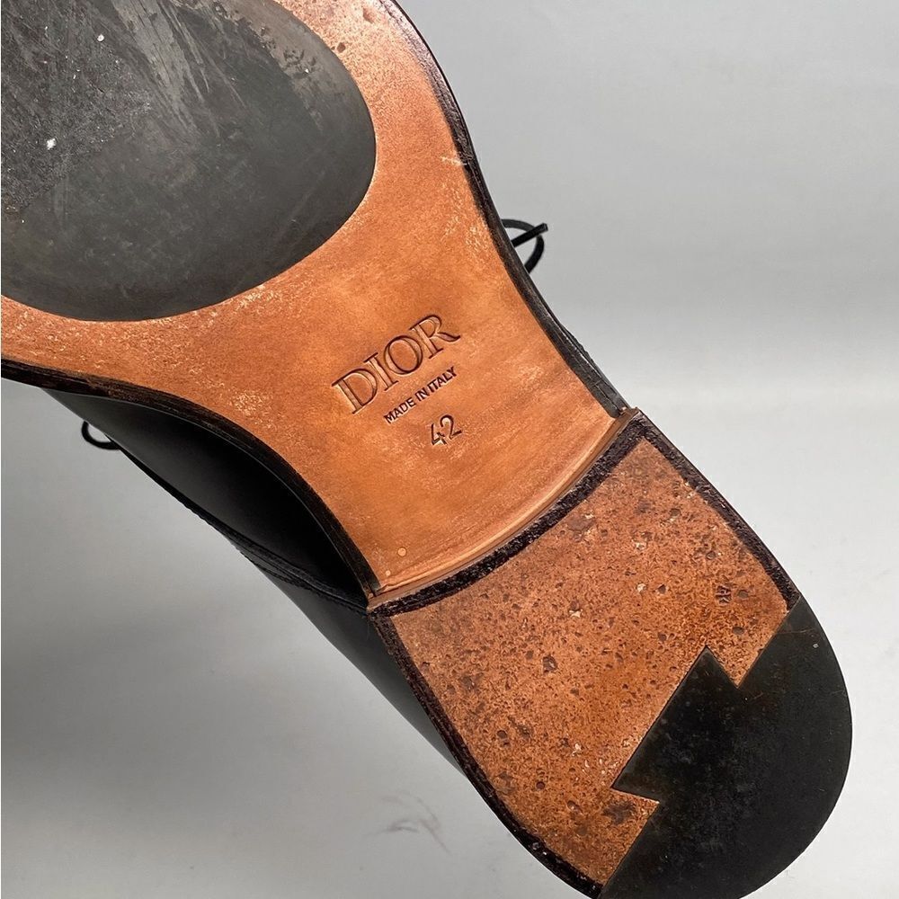 Dior Timeless Derby Shoe with Gray and Black Dior Oblique Gradient size 42 - Picture 16 of 16